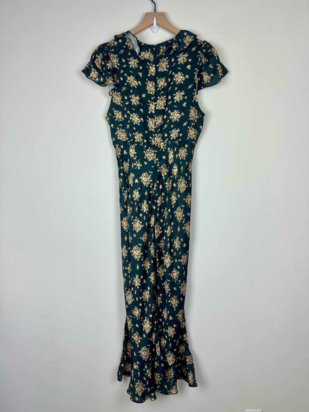 New! Ciao Lucia Charmeuse Lili Dress Begonia Black & Gold, L - Picture 3 of 8
